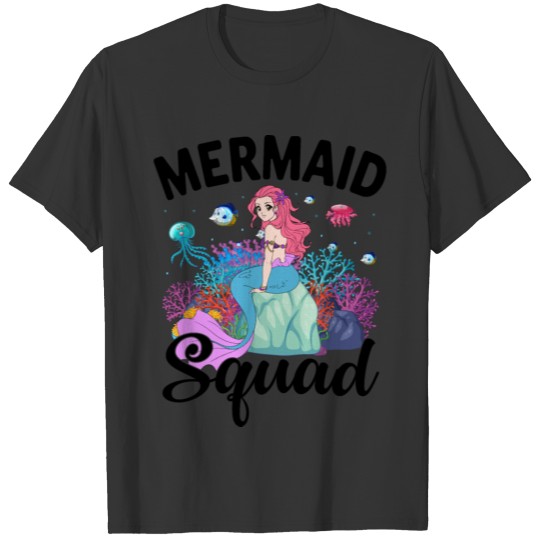 Mermaid Squad Cute Family Matching Set Summer T-shirt