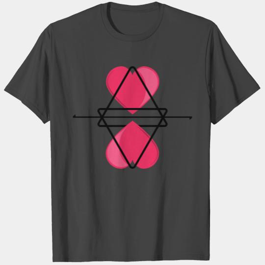 Reflective hearts T Shirts