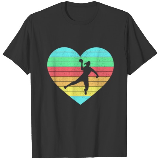 Volleyball Heart Design with Rainbow / Gift T-shirt