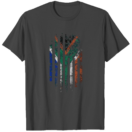 South African American Flag South Africa And Usa P T Shirts