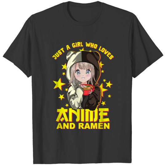 Kawaii Neko Ramen Lover - Japanese Noodle Anime T-shirt