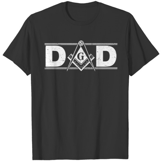 Mens Masonic Dad, Father's Day Gift Freemason T-shirt