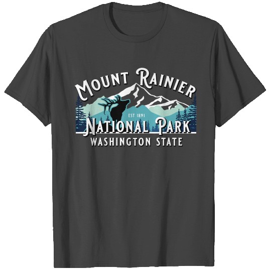 Vintage Mount Rainier National Park Washington Sou T Shirts