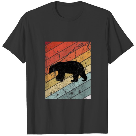 Retro Polar Bear Animal Gift T-shirt