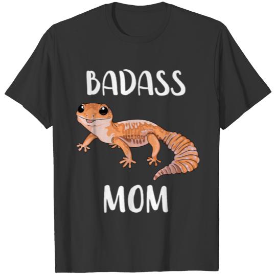 Leopard Gecko Mom Badass Gecko Mom Funny Reptile M T-shirt