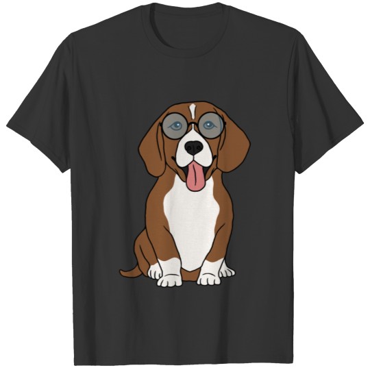 Nerd beagle T-shirt