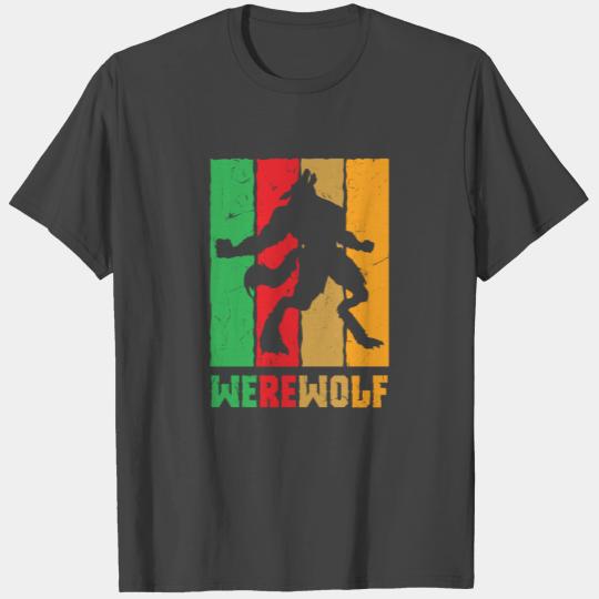 Werewolf Vintage Artwork Wolf T Shirts