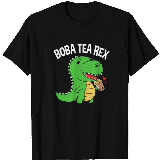 Bubble Tea Dinosaur Boba Tea Rex T Shirts