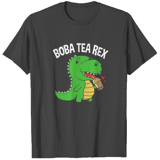 Bubble Tea Dinosaur Boba Tea Rex T Shirts