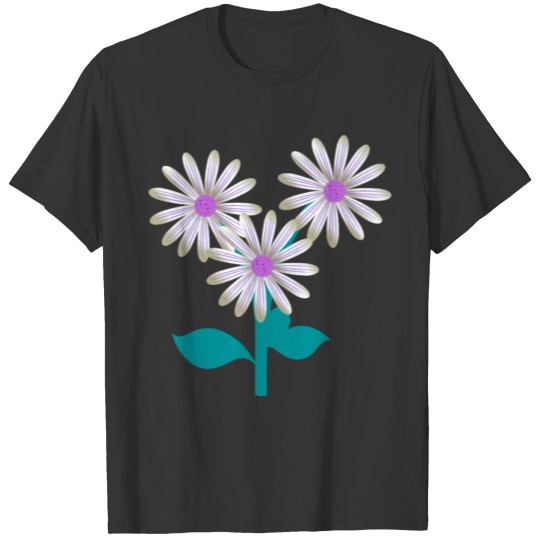 Nature Plants Flowers Purple T Shirts