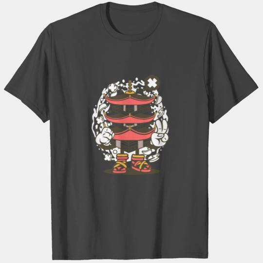 Pagoda Tower for animated characters comics and po T Shirts