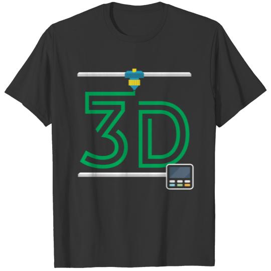 3D Printer Design | 3D Printing Love 3D Print T Shirts