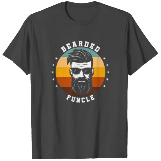 Bearded Funcle | Funny Bearded Uncle Fun Beard T Shirts