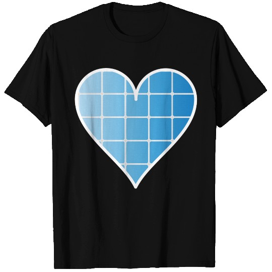 Solar cell as a heart for positive energy T Shirts