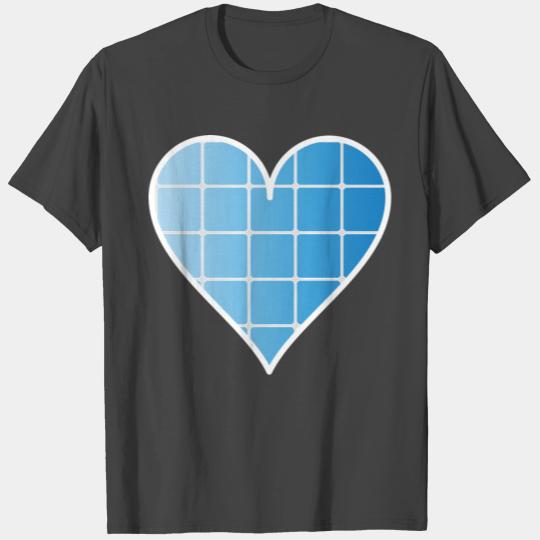 Solar cell as a heart for positive energy T Shirts