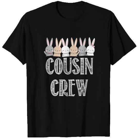 Cousin Crew Cute Bunny Rabbit Matching Easter Day T Shirts