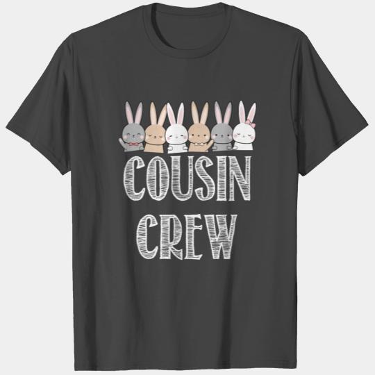 Cousin Crew Cute Bunny Rabbit Matching Easter Day T Shirts