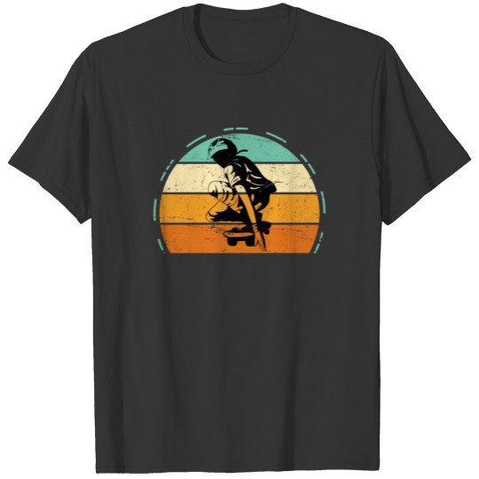 Vintage Longboard Longboarder Gift Retro Sun T Shirts
