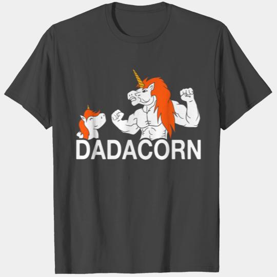 Dadacorn Funny Unicorn Father's Day Gift T Shirts