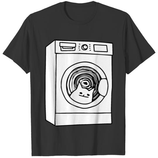 cat in the washer T Shirts