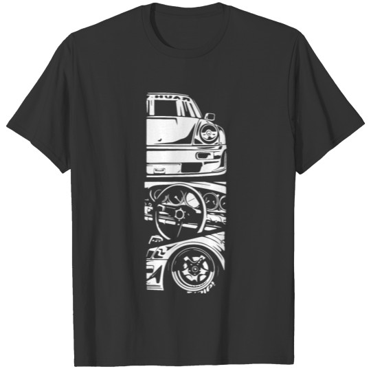 Vintage Japanese Automotive Illustration Pun Tee T-shirt