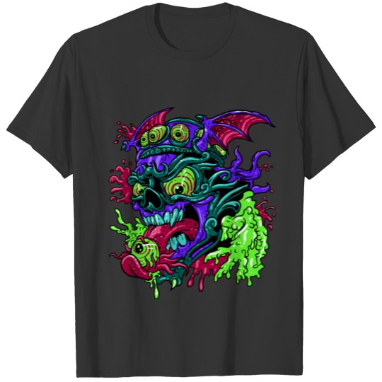 Flying Zombie Mutant Evil Monster Beast Freak Gift T-shirt