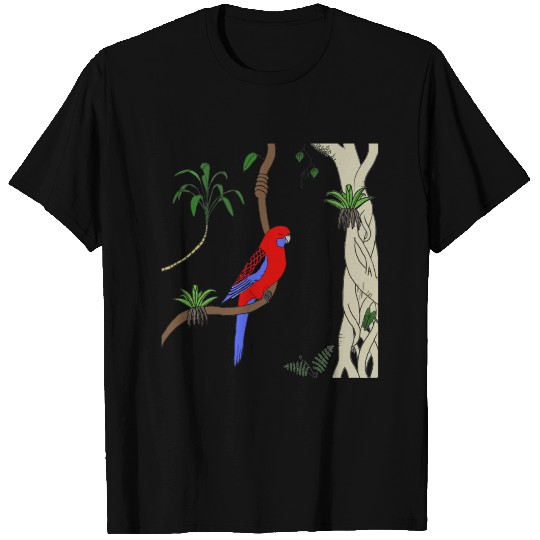 Crimson Rosella merch T Shirts