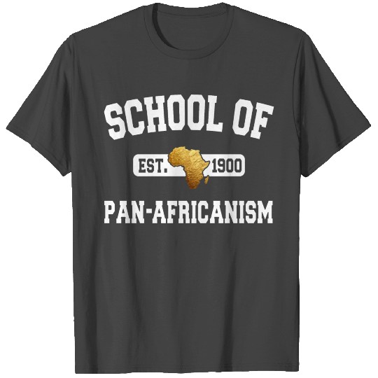 School of Pan Africanism Afrocentric Design T Shirts