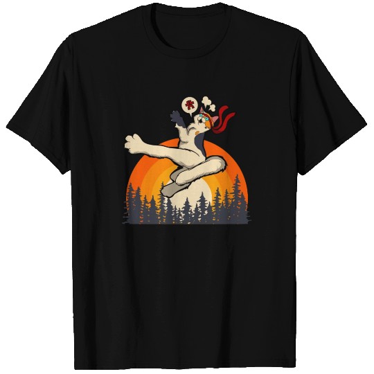 Ninja Japanese Anime Samurai Warrior Cat T Shirts