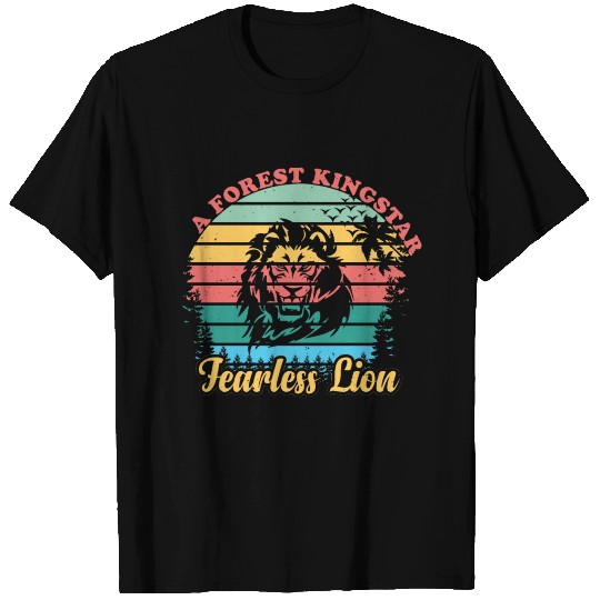 A Fearless Lion Forest Kingstar T Shirts