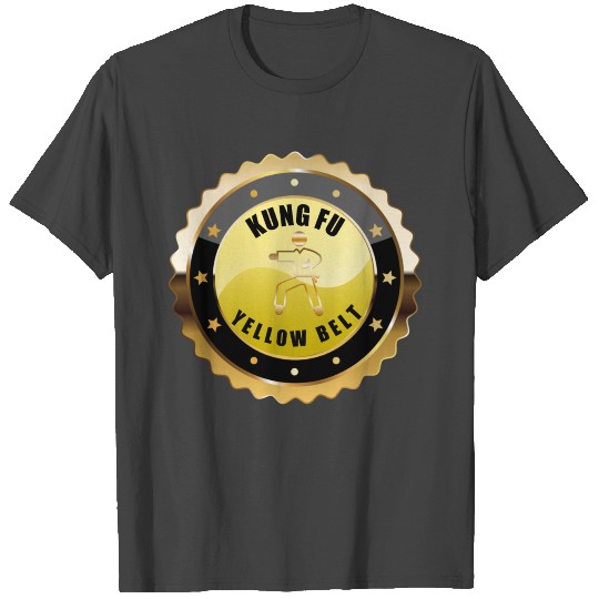 Kung Fu Yellow Belt Achievement award T Shirts