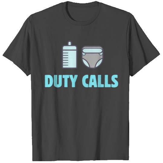 Dad's duties Duty Calls Family Retirement Proud Hu T Shirts