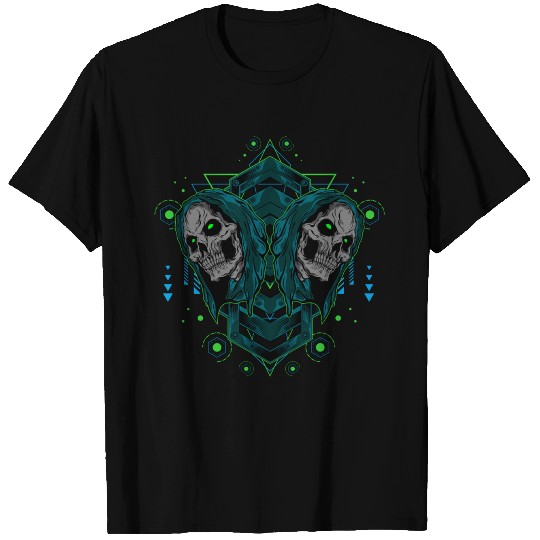 grim reaper head with sacred T Shirts