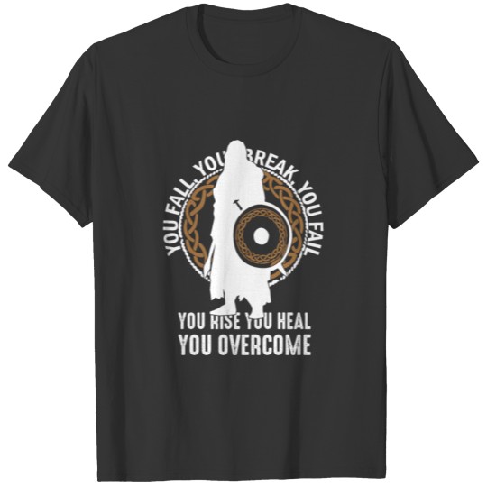 Empowering Viking Warrior Overcome T-shirt