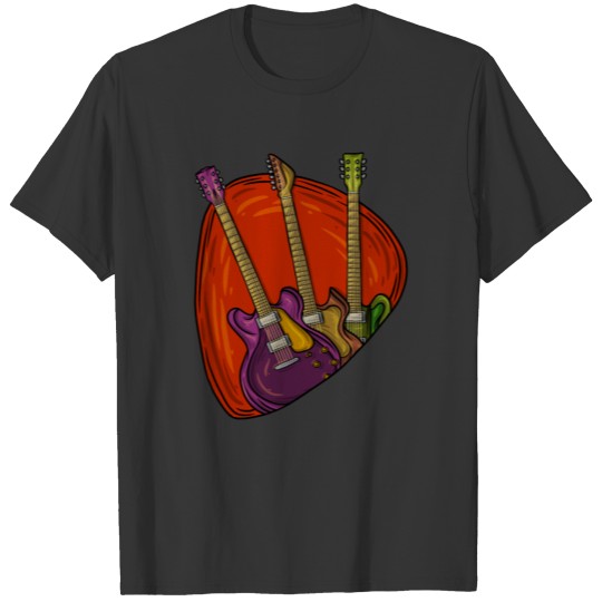 Acoustic Guitar Player Pick Musician Bassist Music T-shirt