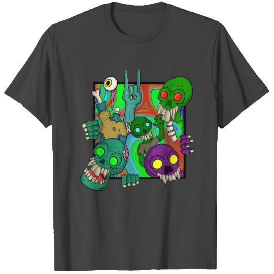 Trippy Goa Psychedelic Rave Trip Mushrooms T Shirts