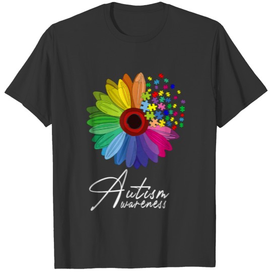 Floral Autism Awareness Daisy Flower T Shirts