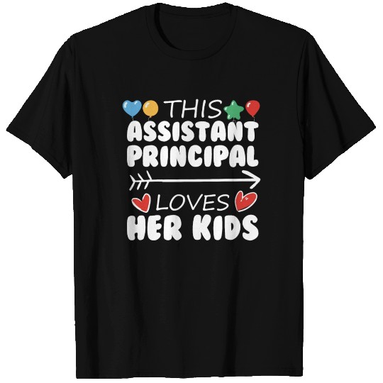 Loves Her Kids Cute Assistant Principal T Shirts