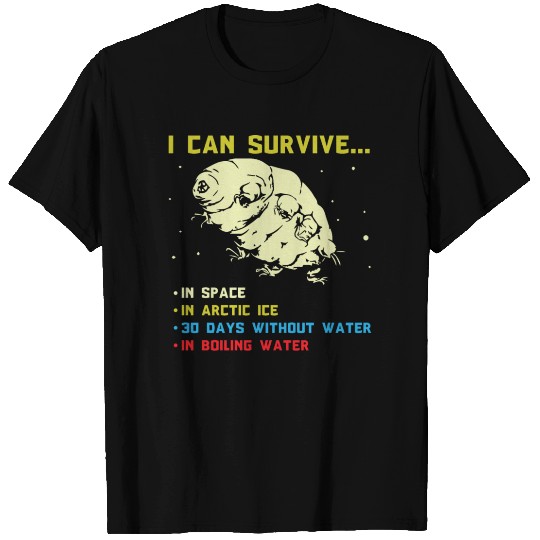 Humorous Tardigrade Abilities Illustration Gift T Shirts
