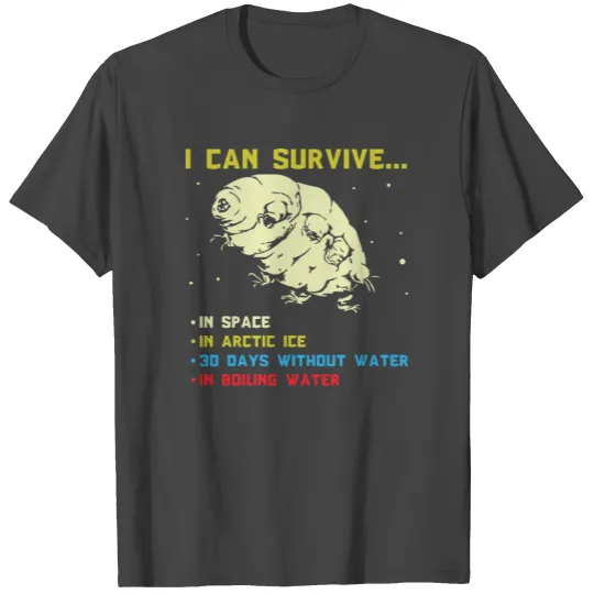 Humorous Tardigrade Abilities Illustration Gift T Shirts