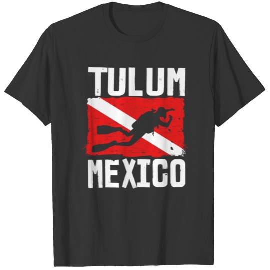 Tulum Snorkeling Diving Sea Spring Break Beach Dru T-shirt
