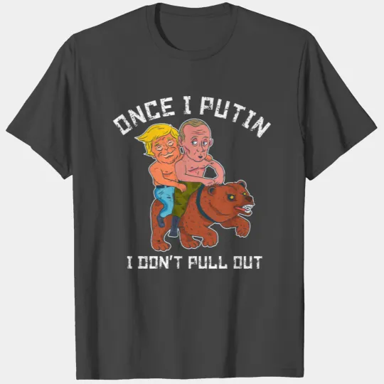 Putin Trump Riding A Bear Shirtless T Shirts T