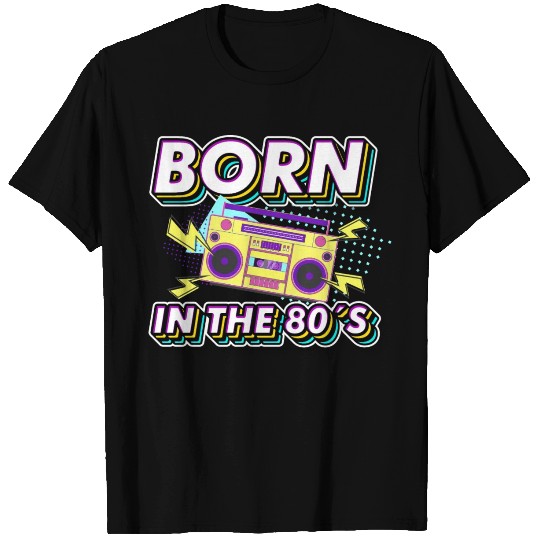 Born in the 80s Retro Gift idea for 40th birthday T Shirts