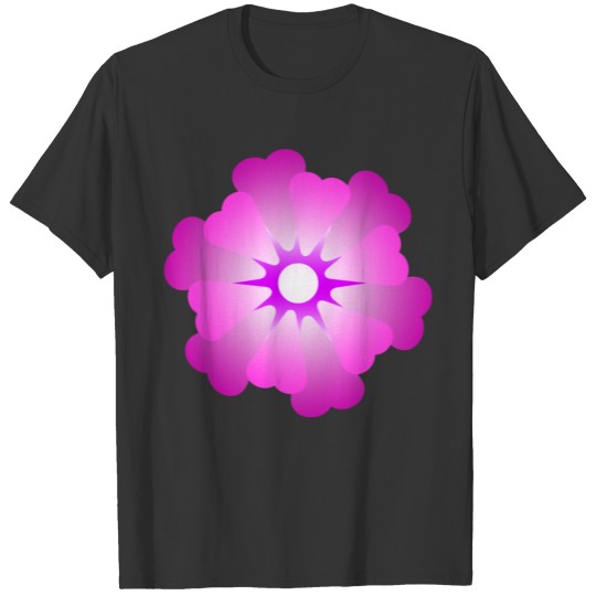 heart flower head Purple Mauve lilac T Shirts