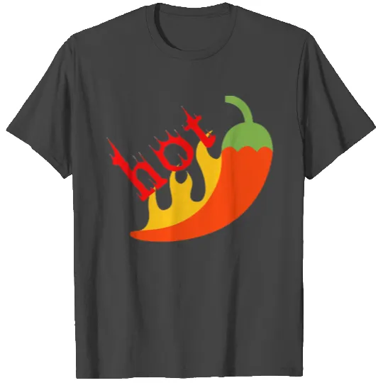Hot Stuff Cute Red Hot Chilli Pepper Pun T Shirts