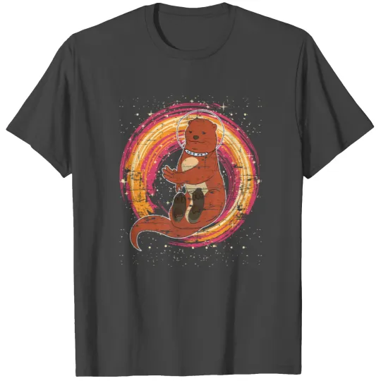 Space Otter Astronaut Sea Otter Gift Otter T Shirts
