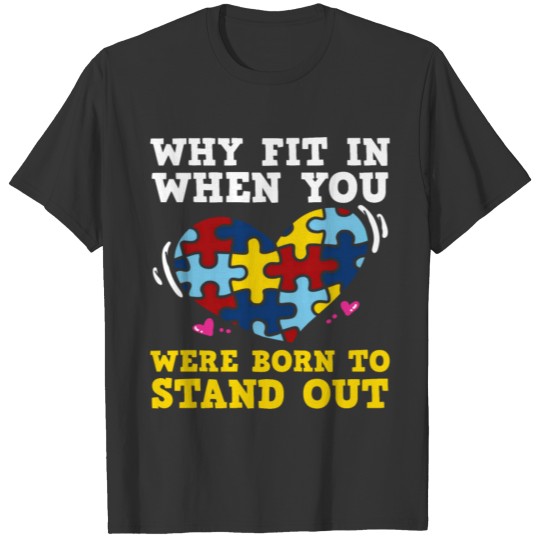 Autism Puzzle Heart Autism Awareness T-shirt