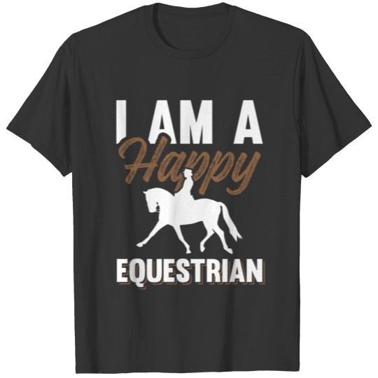 happy horse animals T Shirts