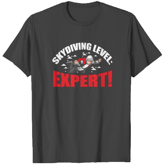 Skydiving Skydiver Expert Level Skydive T Shirts