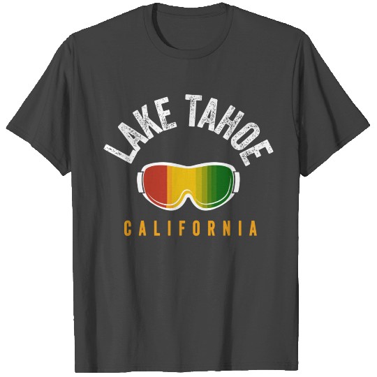 Lake Tahoe Reggae Jamaica Stripes Snowboard Ski Go T Shirts